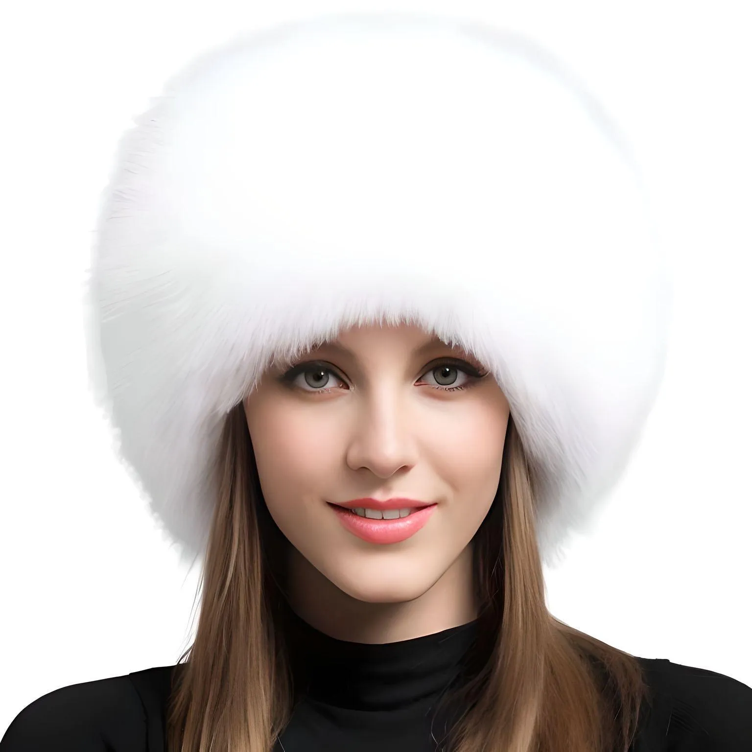 100% Natural Fox Fur Hat Women's Cap Thick Fur Cap Winter Warm Hat Female Fashion For Women Hat With Earmuffs Hat