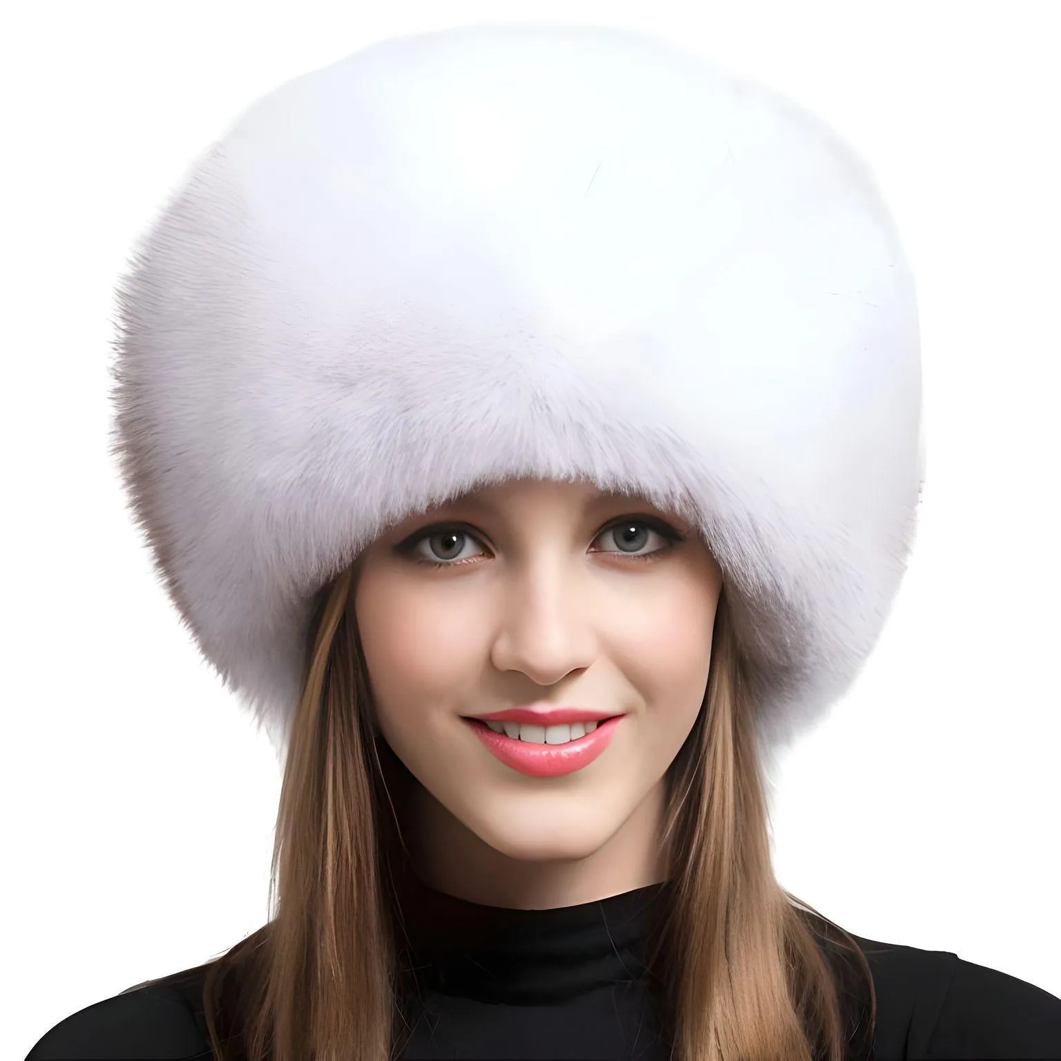 100% Natural Fox Fur Hat Women's Cap Thick Fur Cap Winter Warm Hat Female Fashion For Women Hat With Earmuffs Hat