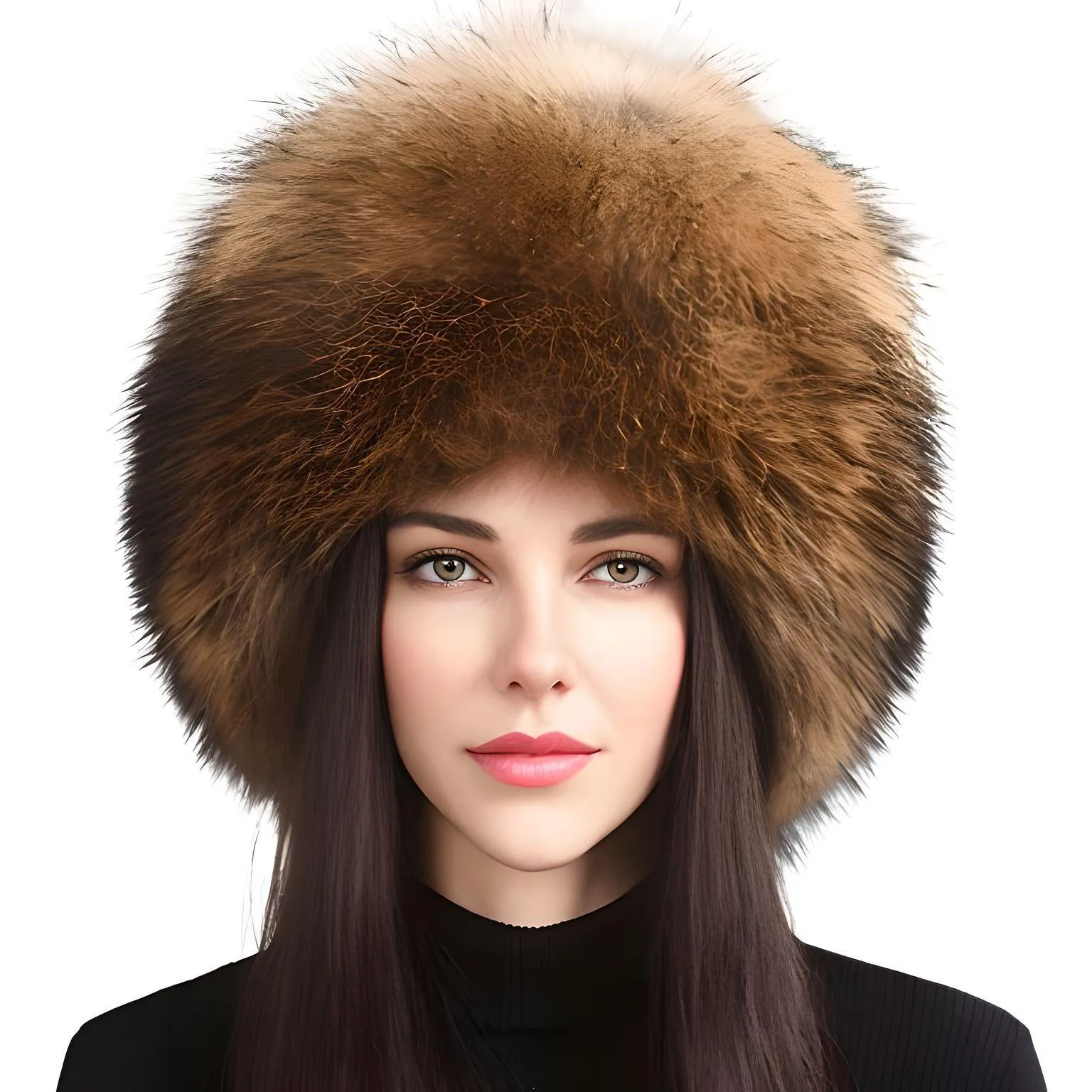 100% Natural Fox Fur Hat Women's Cap Thick Fur Cap Winter Warm Hat Female Fashion For Women Hat With Earmuffs Hat