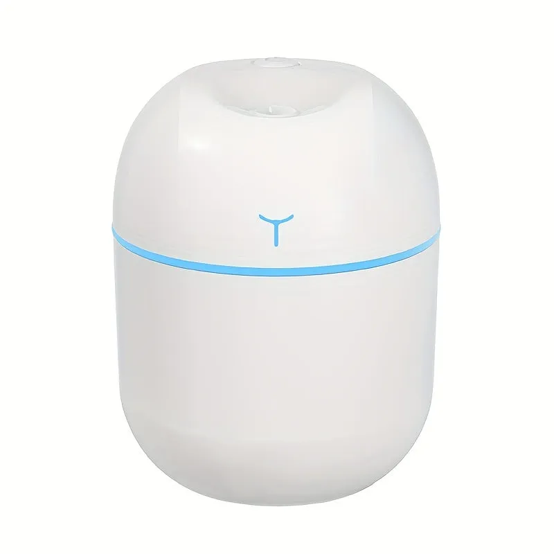 1pc USB Portable Mini Air Humidifier Colorful Humidifier Room Office Desktop Home Car Humidifier, Spray Mute Ultrasonic Scented Diffuser For Skin Moisturizing Hydrating, Car Bedroom Room Office Travel Home Use, Auto Shut Off 2 Spray Modes