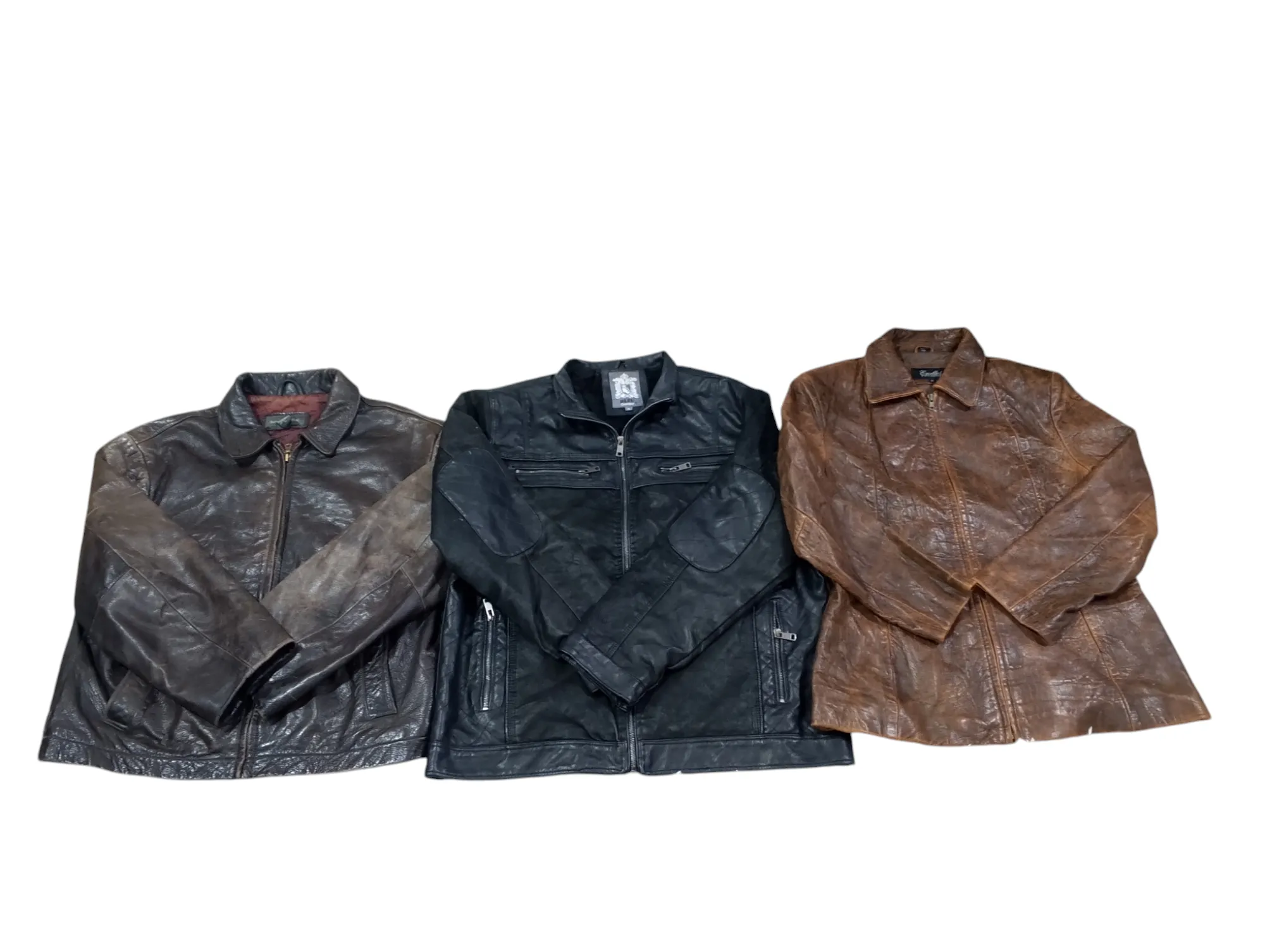 90s leather structure jackets mix - 10 pcs - 22/10/24