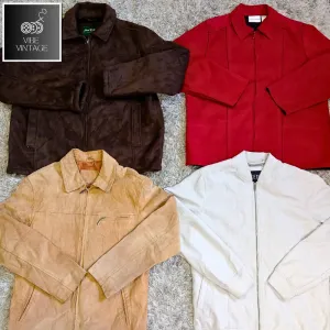 90S/Y2K SUEDE STRUCTURED JACKETS - 15 PCS