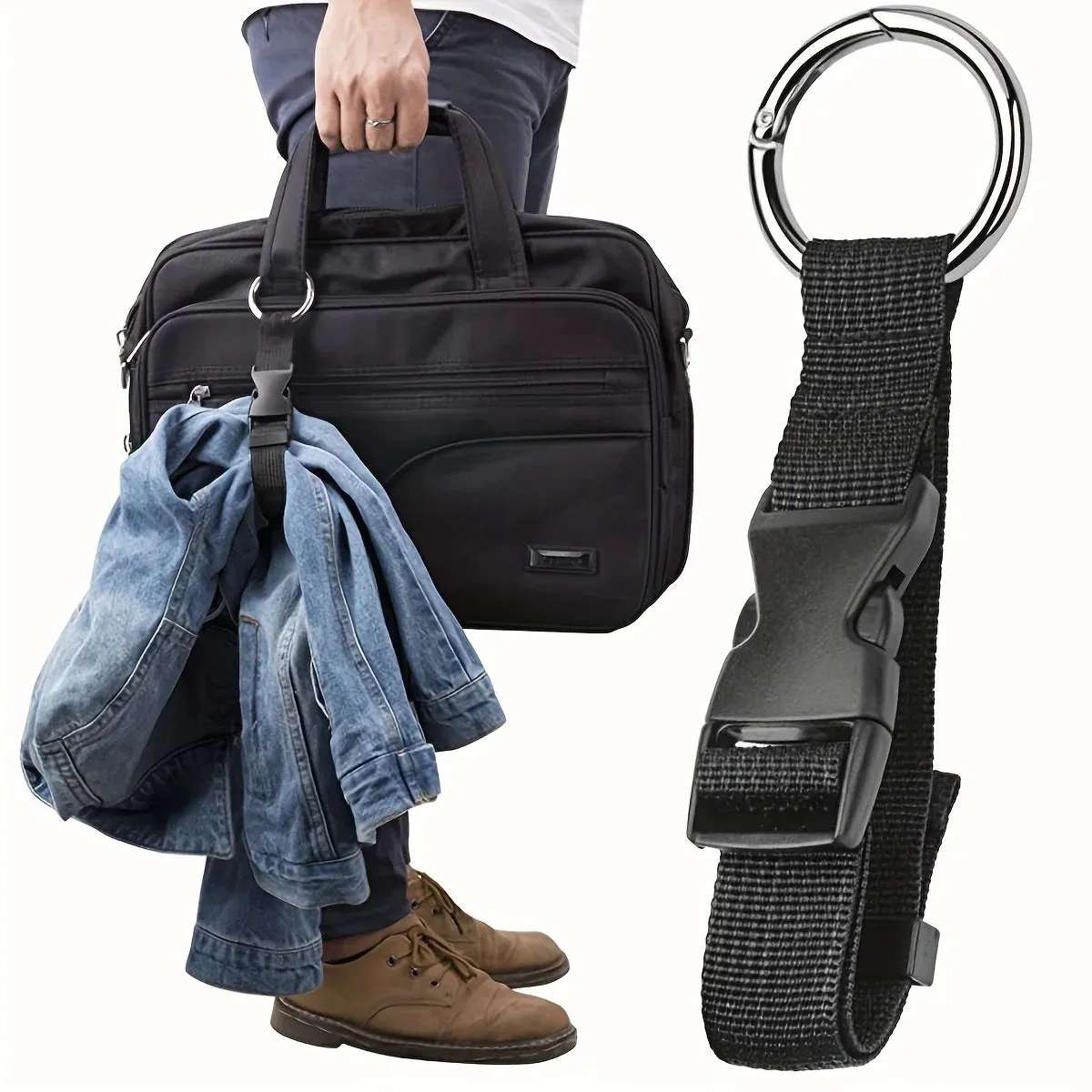 Adjustable Travel Luggage Strap - Add-A-Bag with Quick Release Buckle