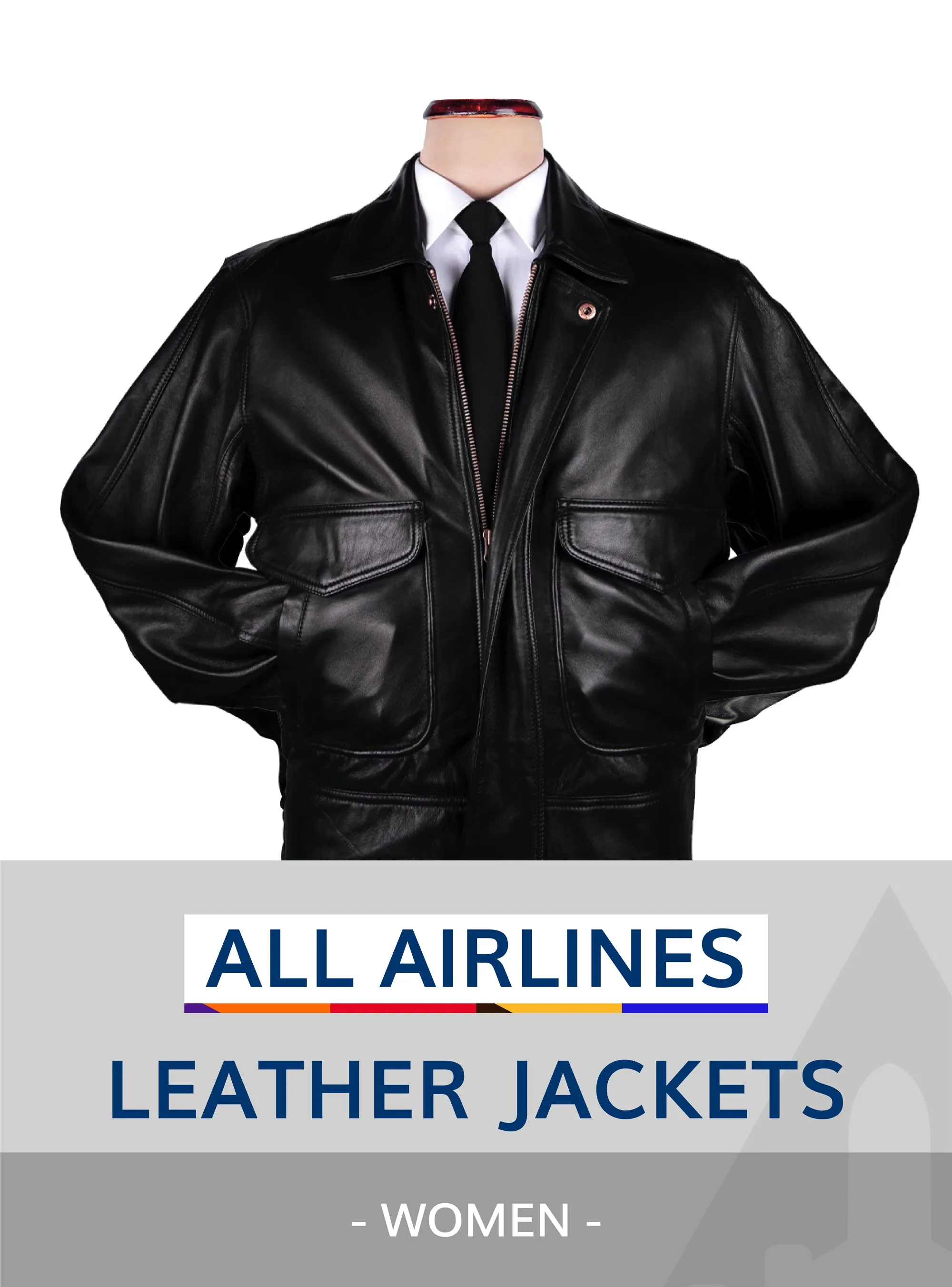 ALL AIRLINES UNIFORM LEATHER JACKETS WOMEN