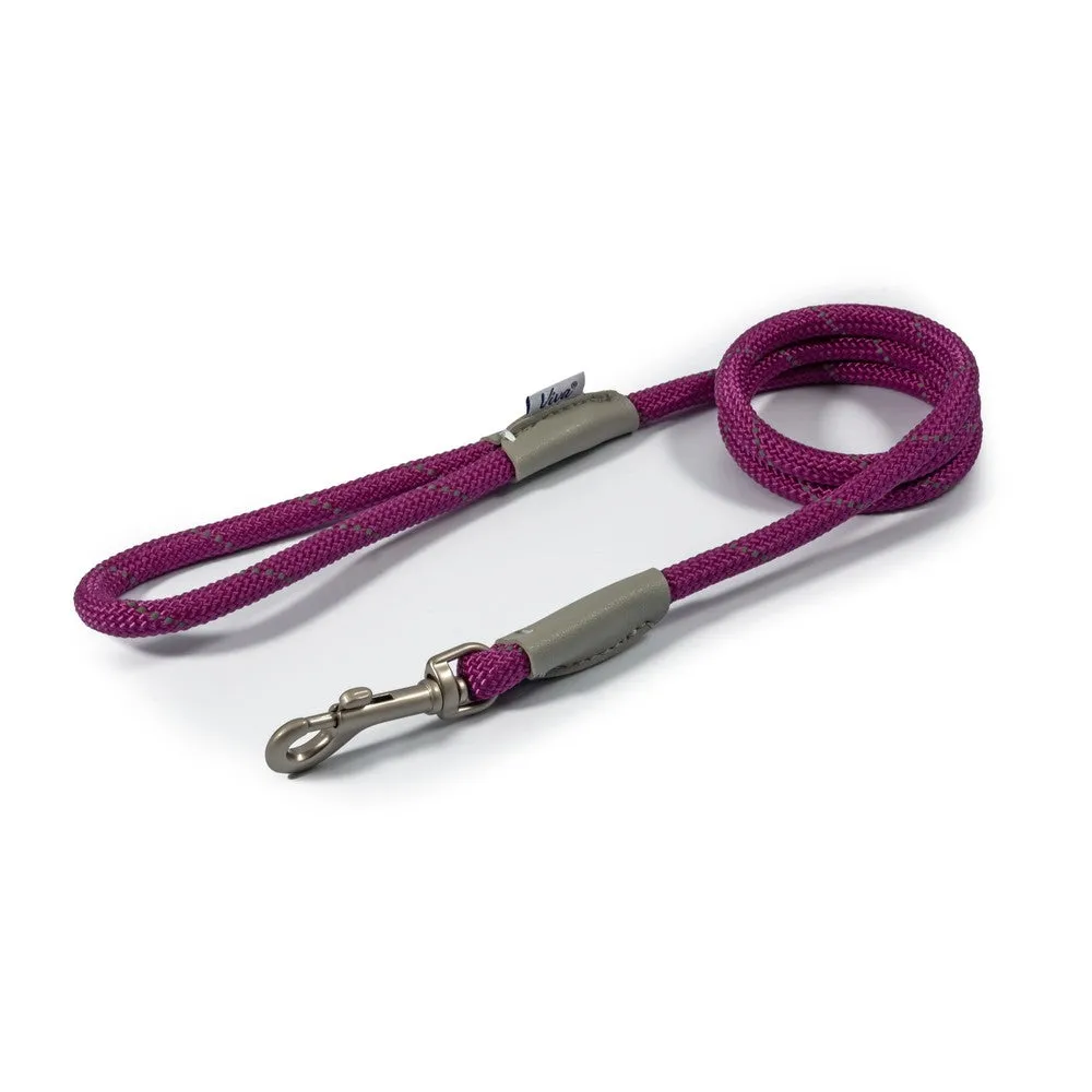 Ancol Viva Rope Lead Reflective Purple 1.07mX10mm