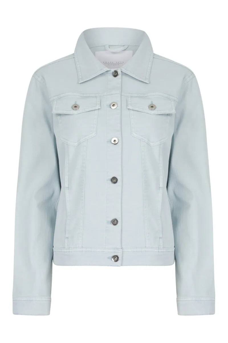 BABY BLUE COTTON STRETCH DENIM JACKET