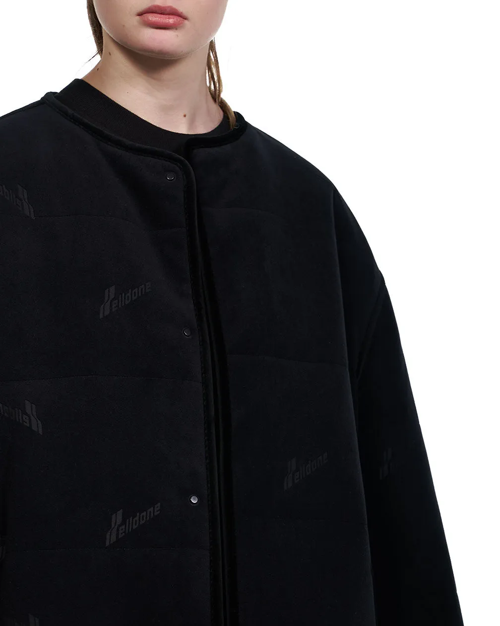 Black Velvet Padding Jacket