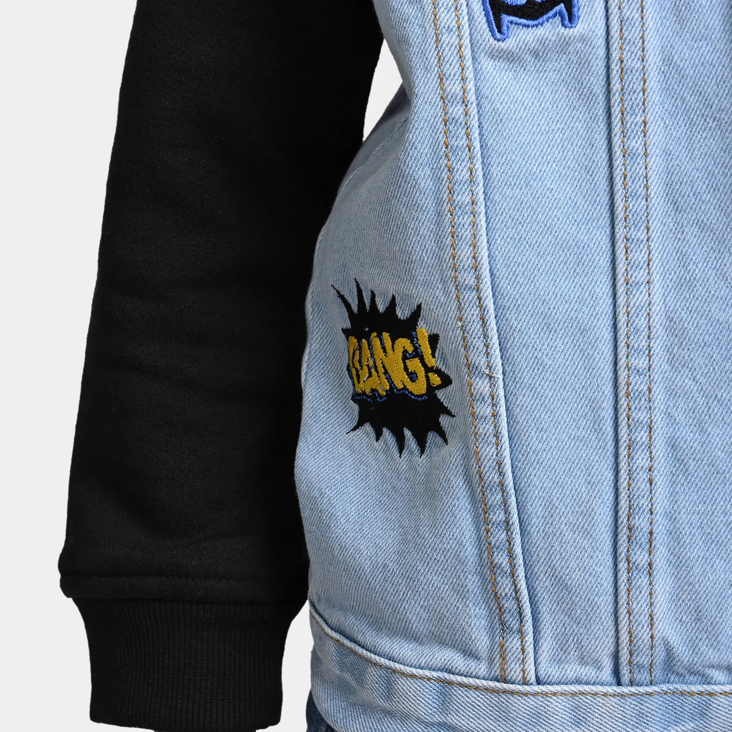 Boys Denim Rigid Character Jacket -LIGHT BLUE