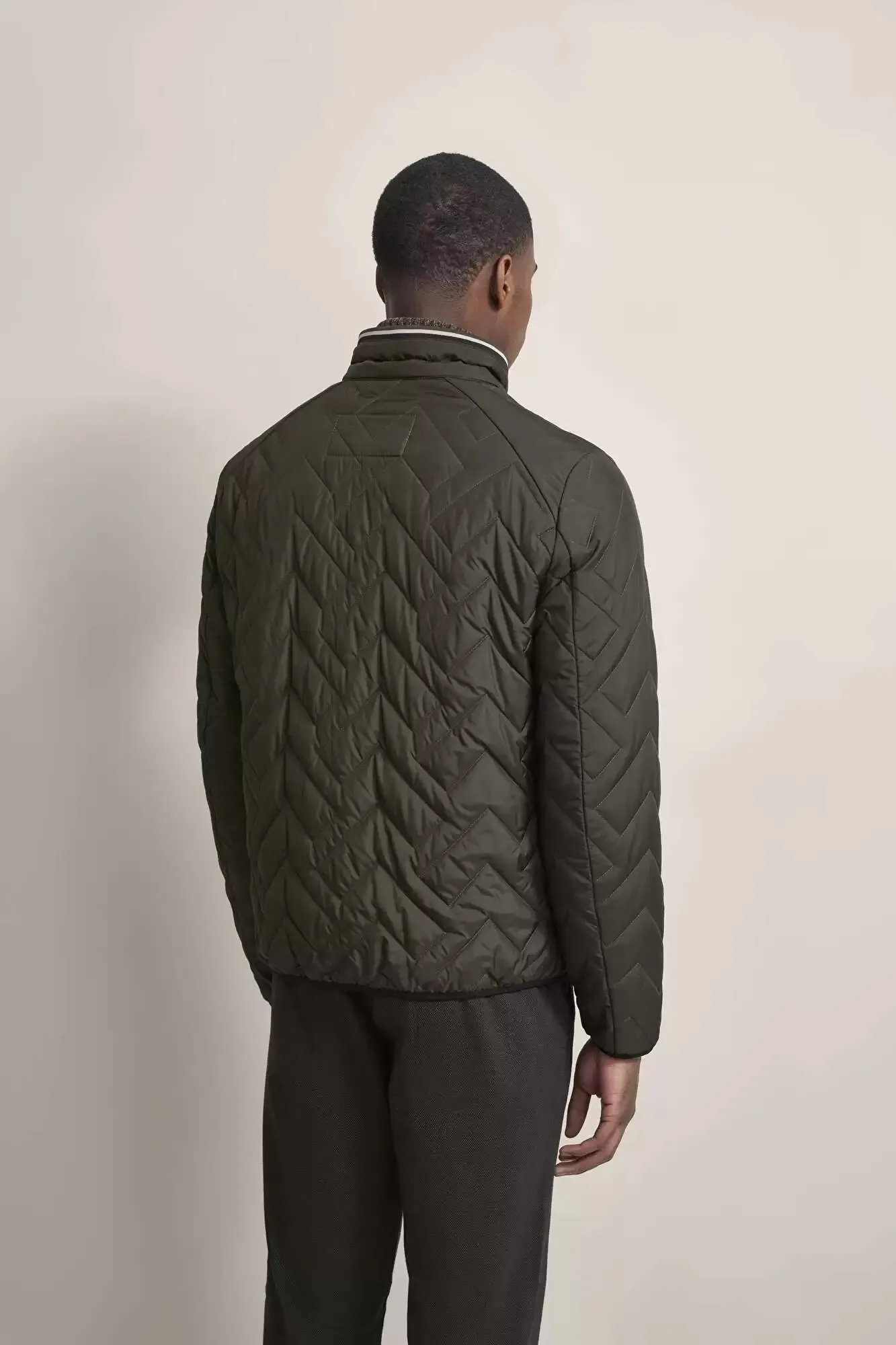 Bugatti - Bomber Quilted Jacket, Olive