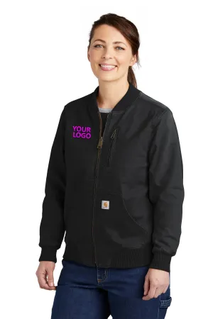 Carhartt Womens Crawford Branded Jackets, Black