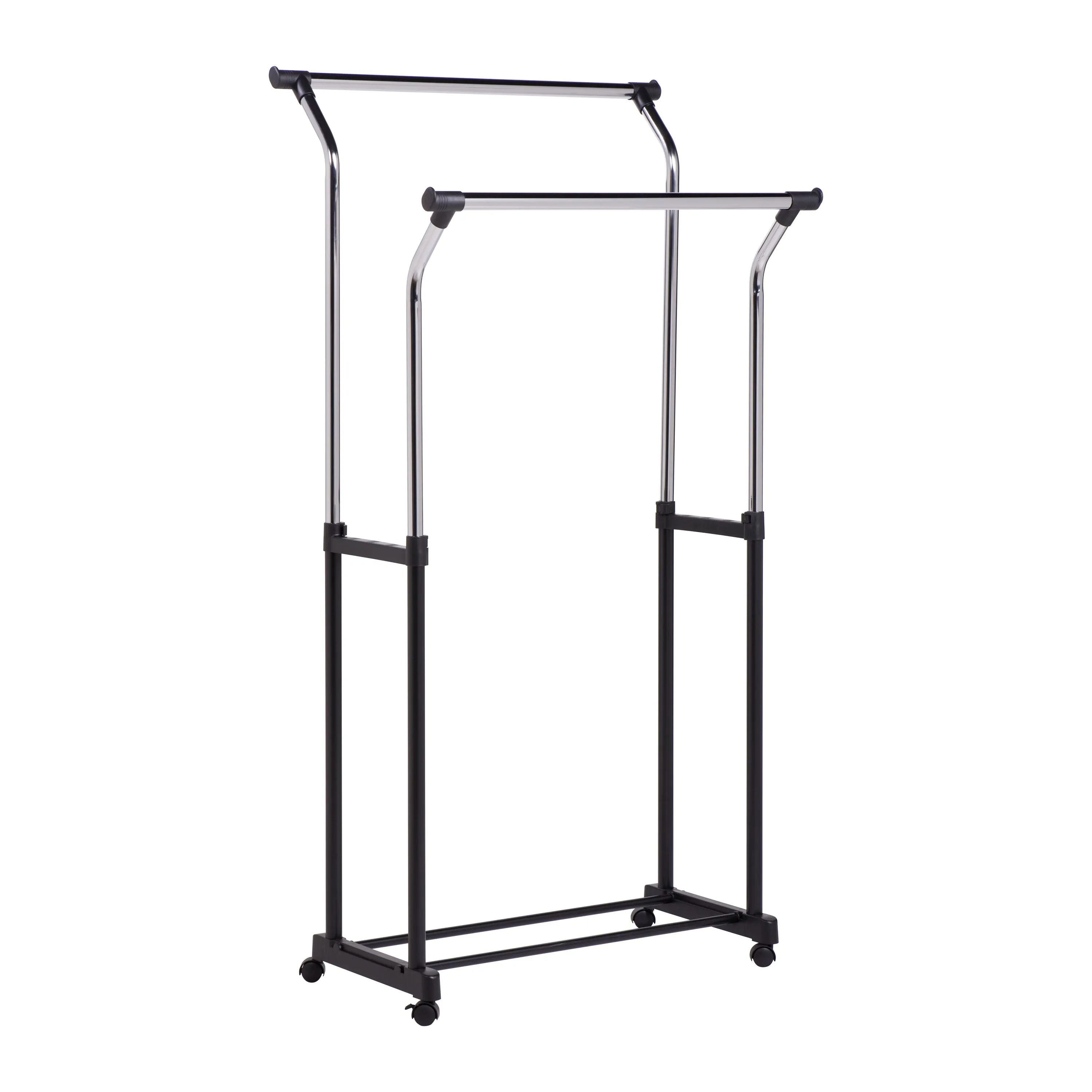 Chrome Heavy-Duty Double Hanging Garment Rack