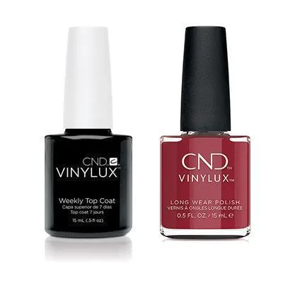 CND - Vinylux Topcoat & Cherry Apple 0.5 oz - #362