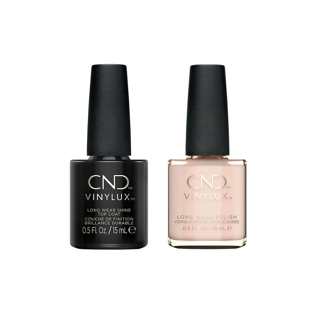 CND - Vinylux Topcoat & Naked Naivete 0.5 oz - #195