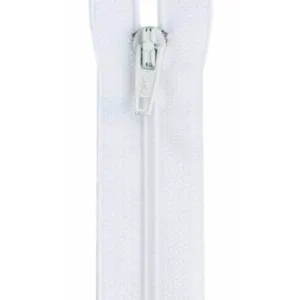 Coats All-Purpose Plastic Zipper 12in White