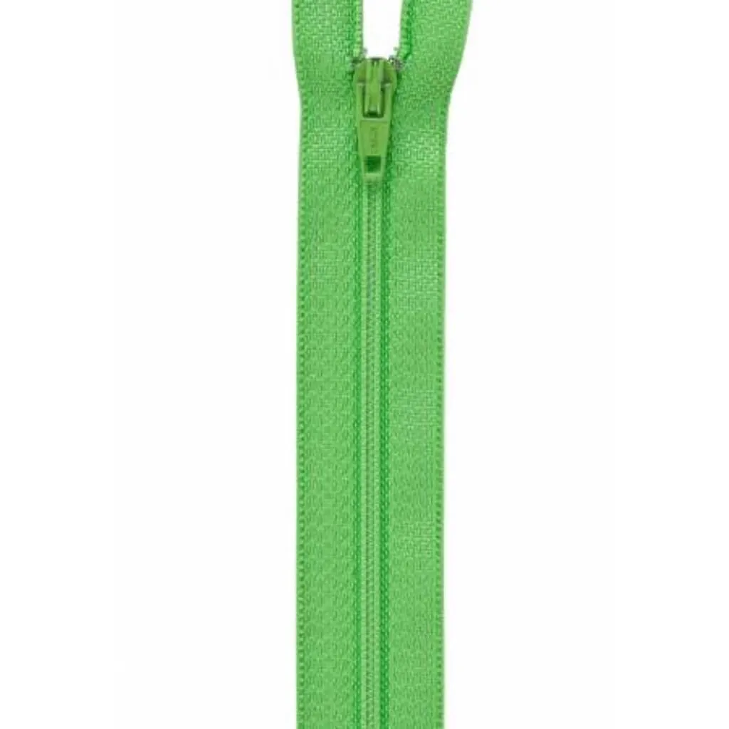 Coats All-Purpose Plastic Zipper 7in Lime