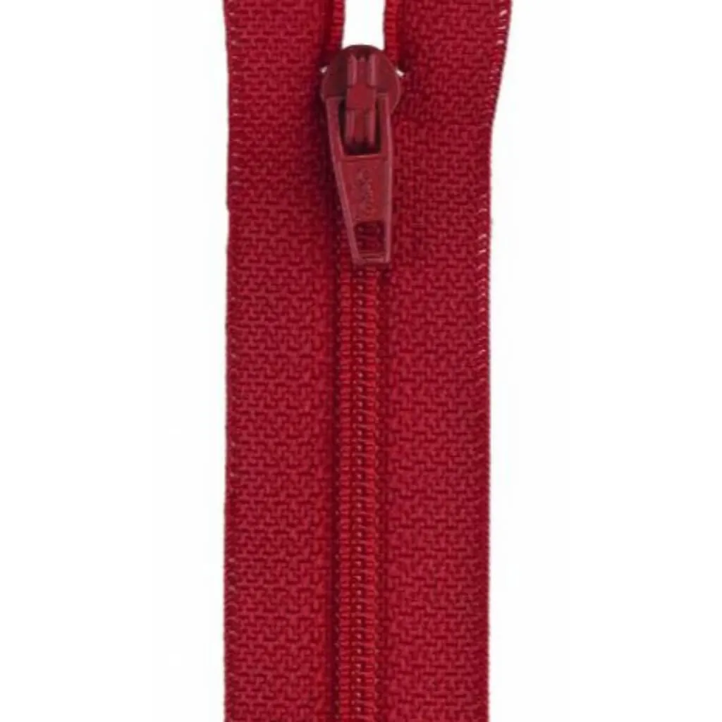 Coats All-Purpose Plastic Zipper 7in Red