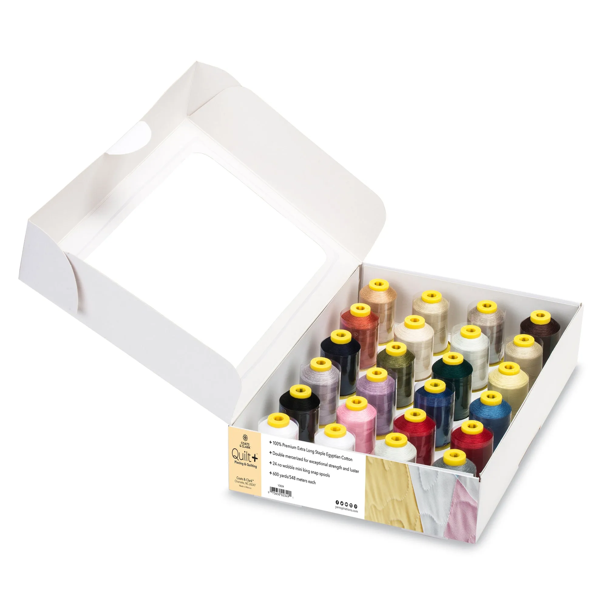 Coats & Clark Quilt   Quilting & Piecing Thread 24 Pack with Storage Box