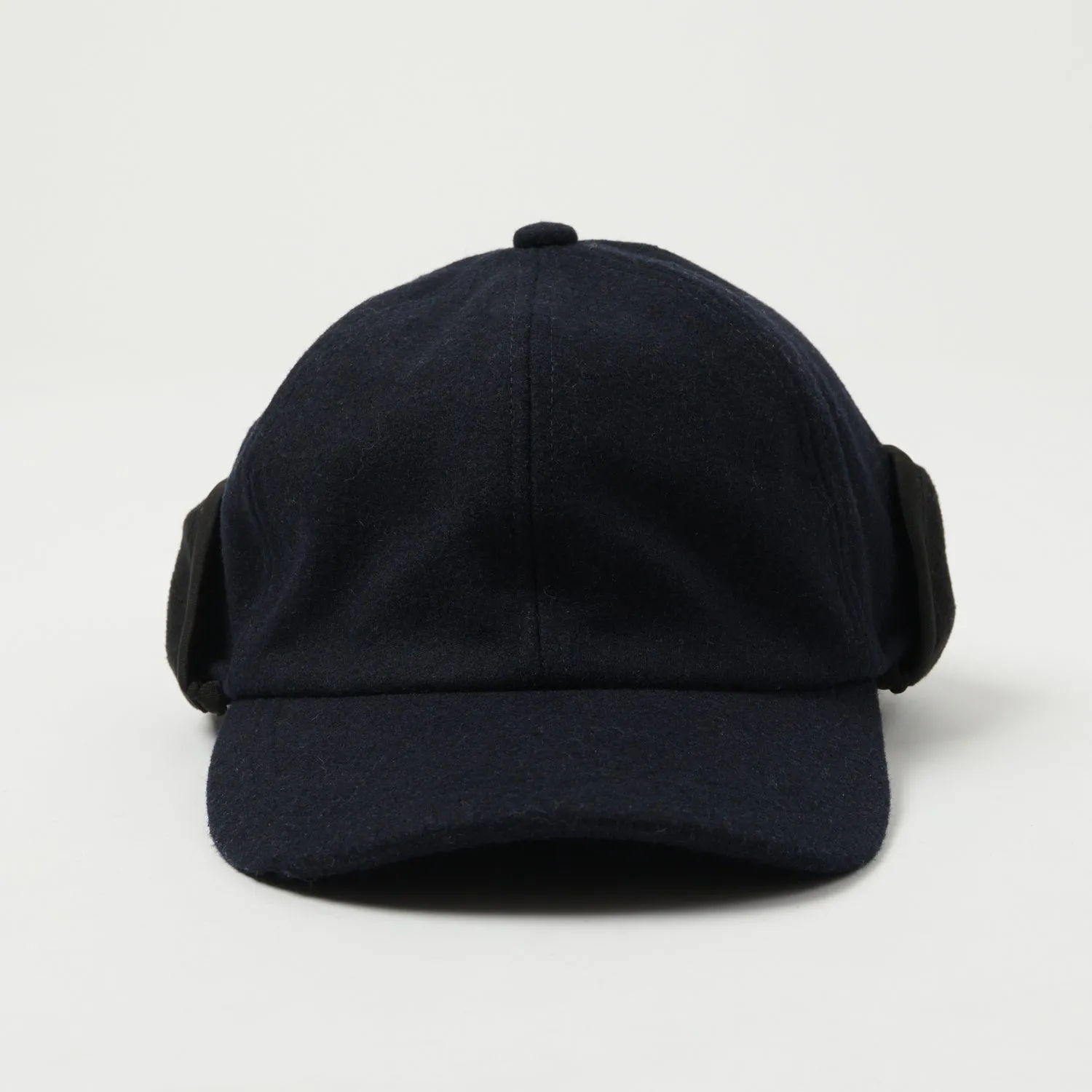 Crown Cap 6 Panel Melton Cap - Navy