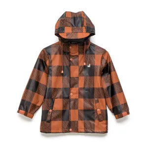 Crywolf Play Jacket Rust Plaid Raincoat