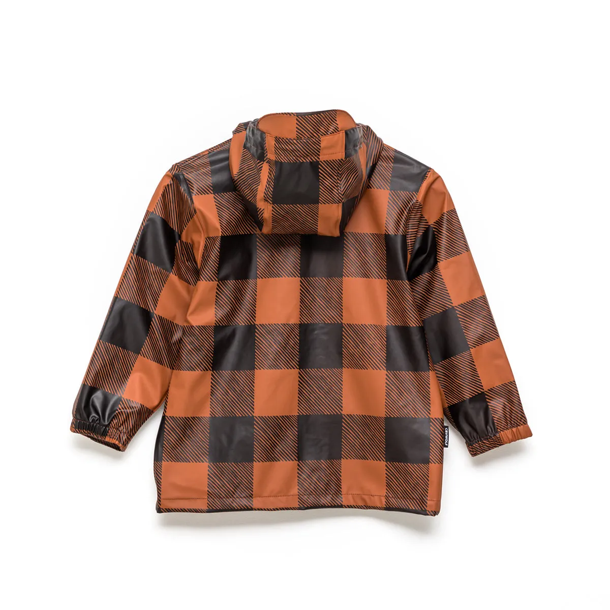 Crywolf Play Jacket Rust Plaid Raincoat