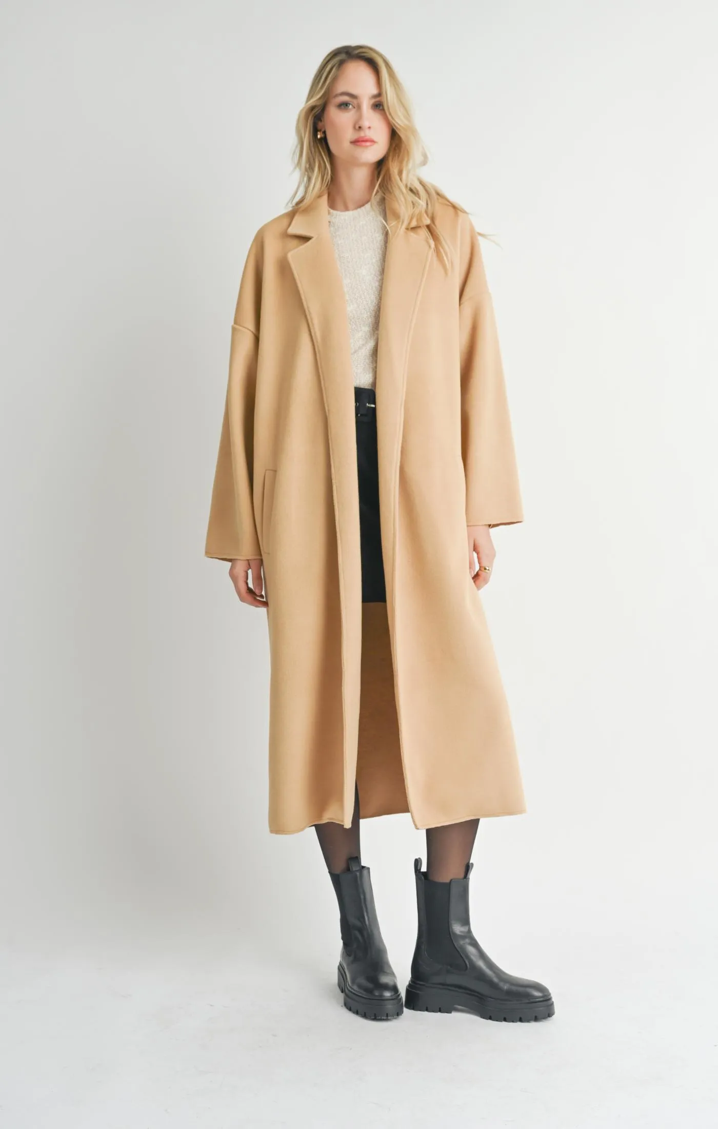 Dionne Long Open Front Coat