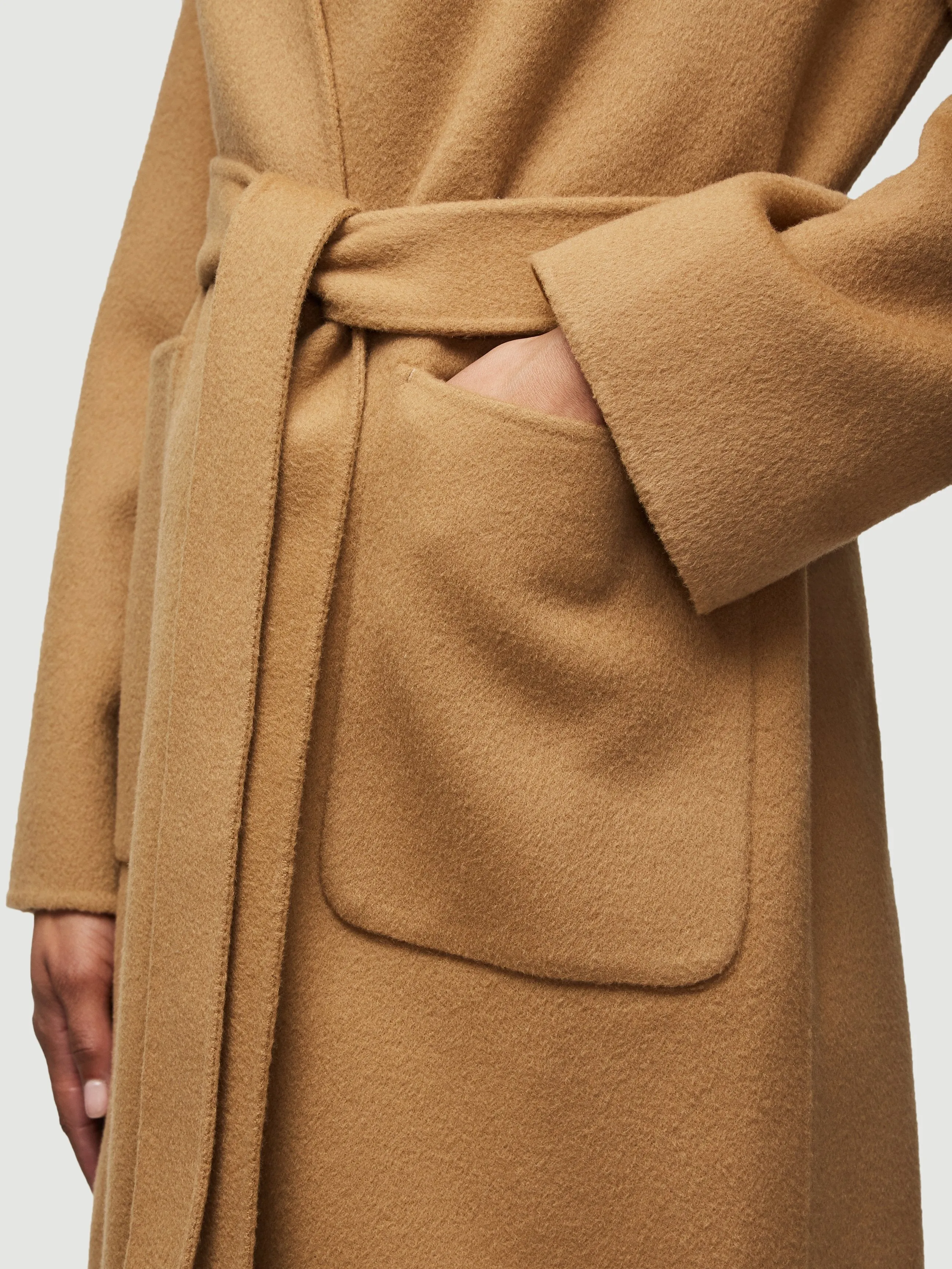 Double Faced Bell Coat -- Camel