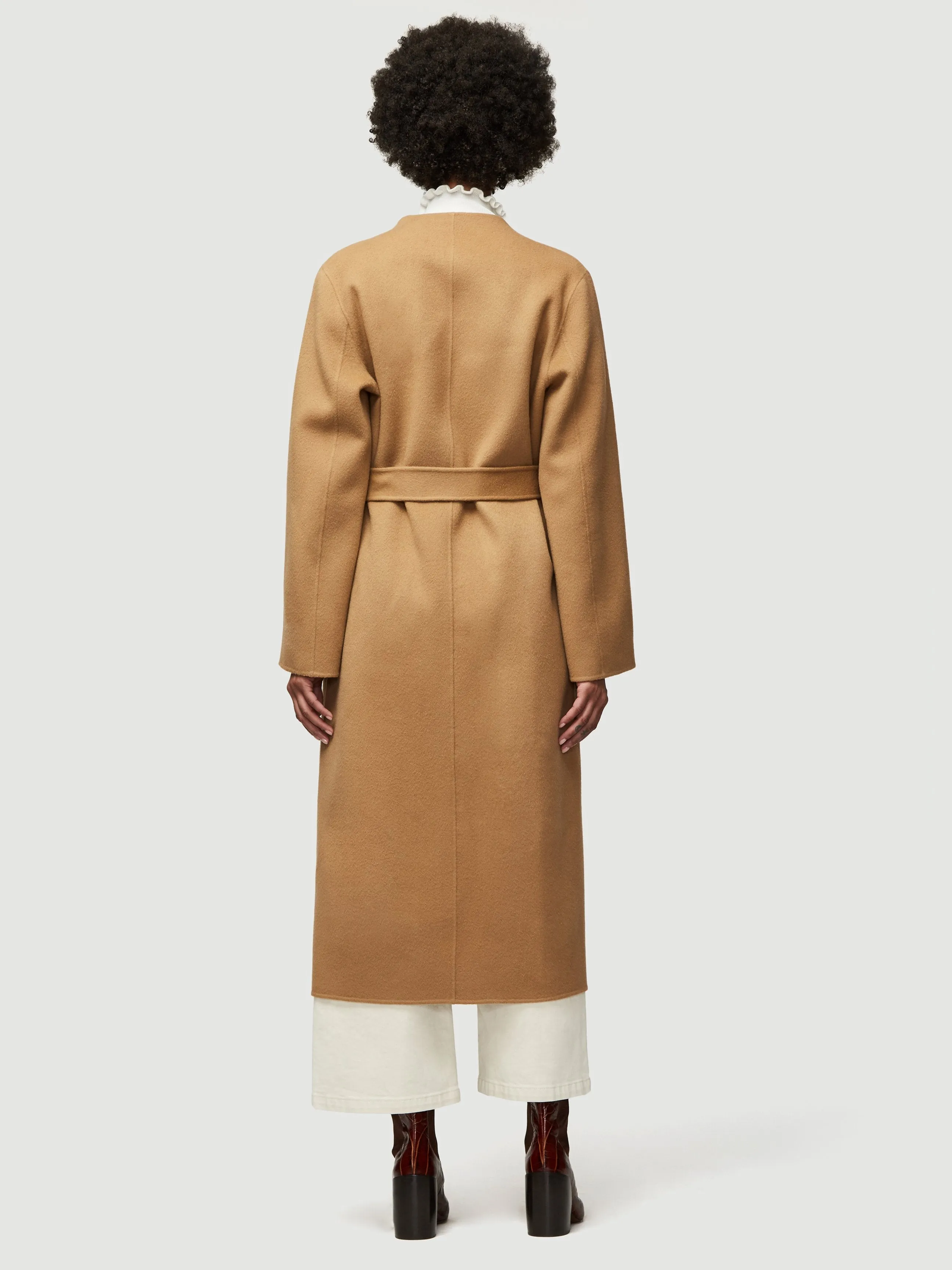 Double Faced Bell Coat -- Camel