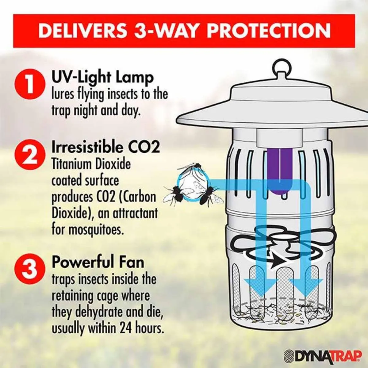 DynaTrap 1/2 Acre Decora Series Mosquito & Insect Trap - Tungsten