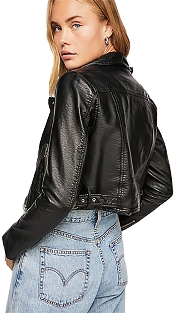 Free People Heartache Moto Jacket