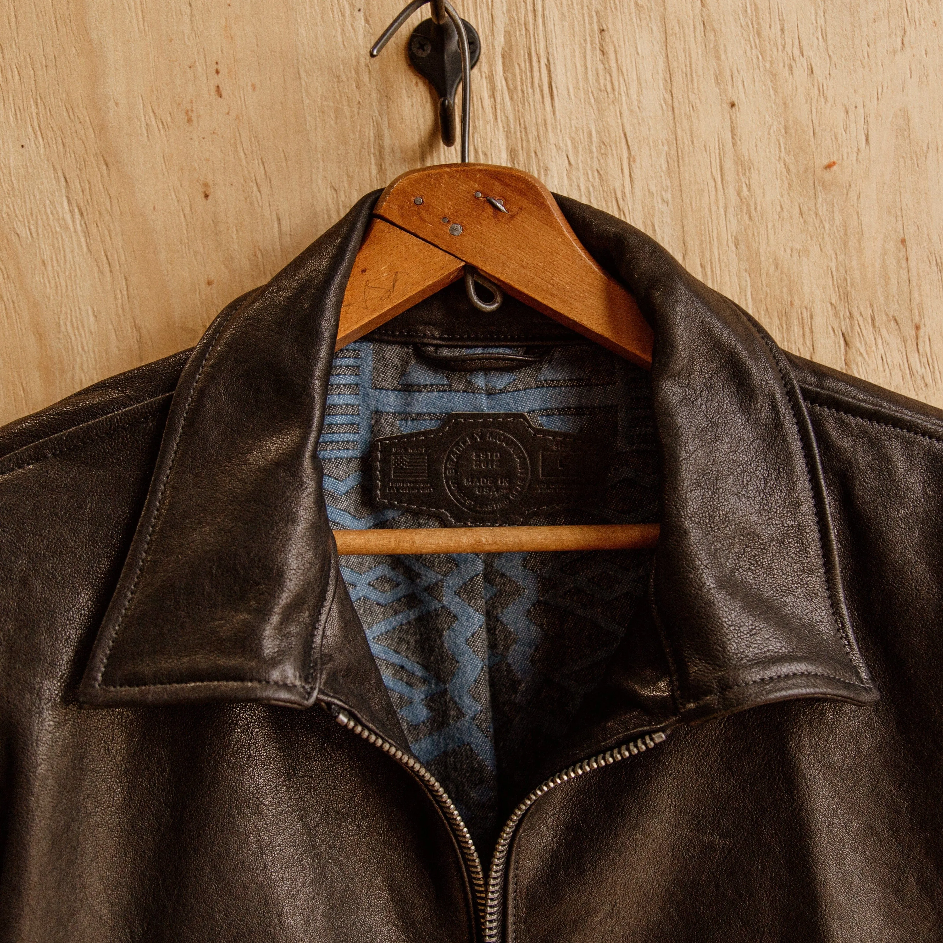 G-1 Leather Bomber - Black