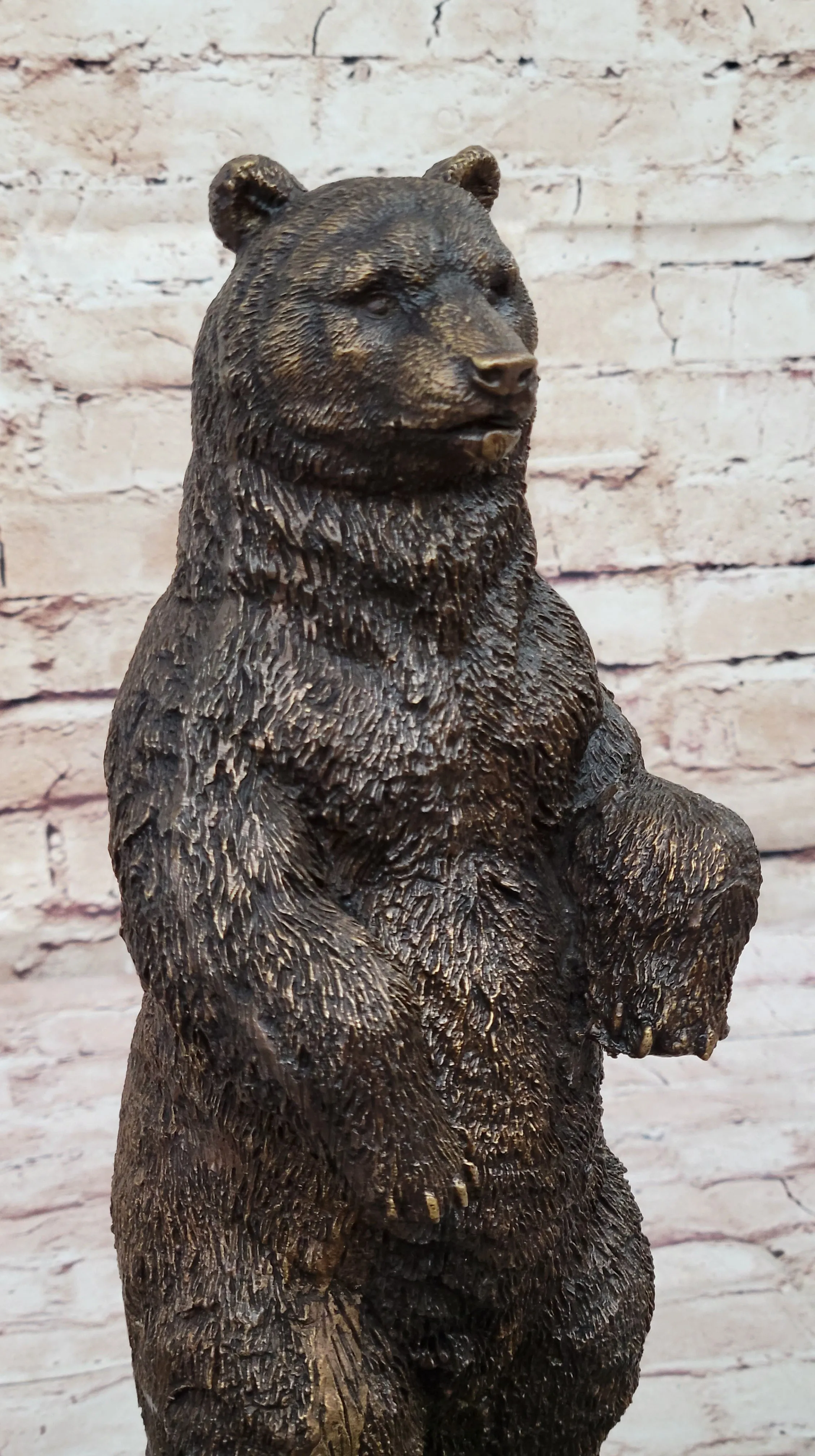 Handcrafted bronze sculpture SALE Deco Art Bear Vienna Tall * Hot Cast Figurine