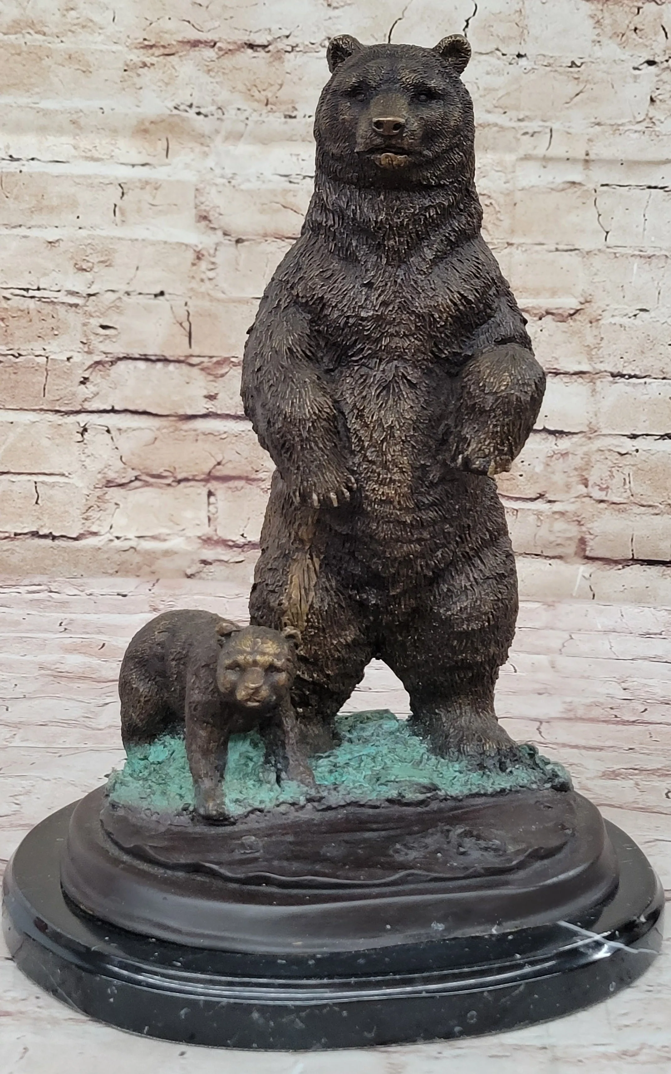 Handcrafted bronze sculpture SALE Deco Art Bear Vienna Tall * Hot Cast Figurine