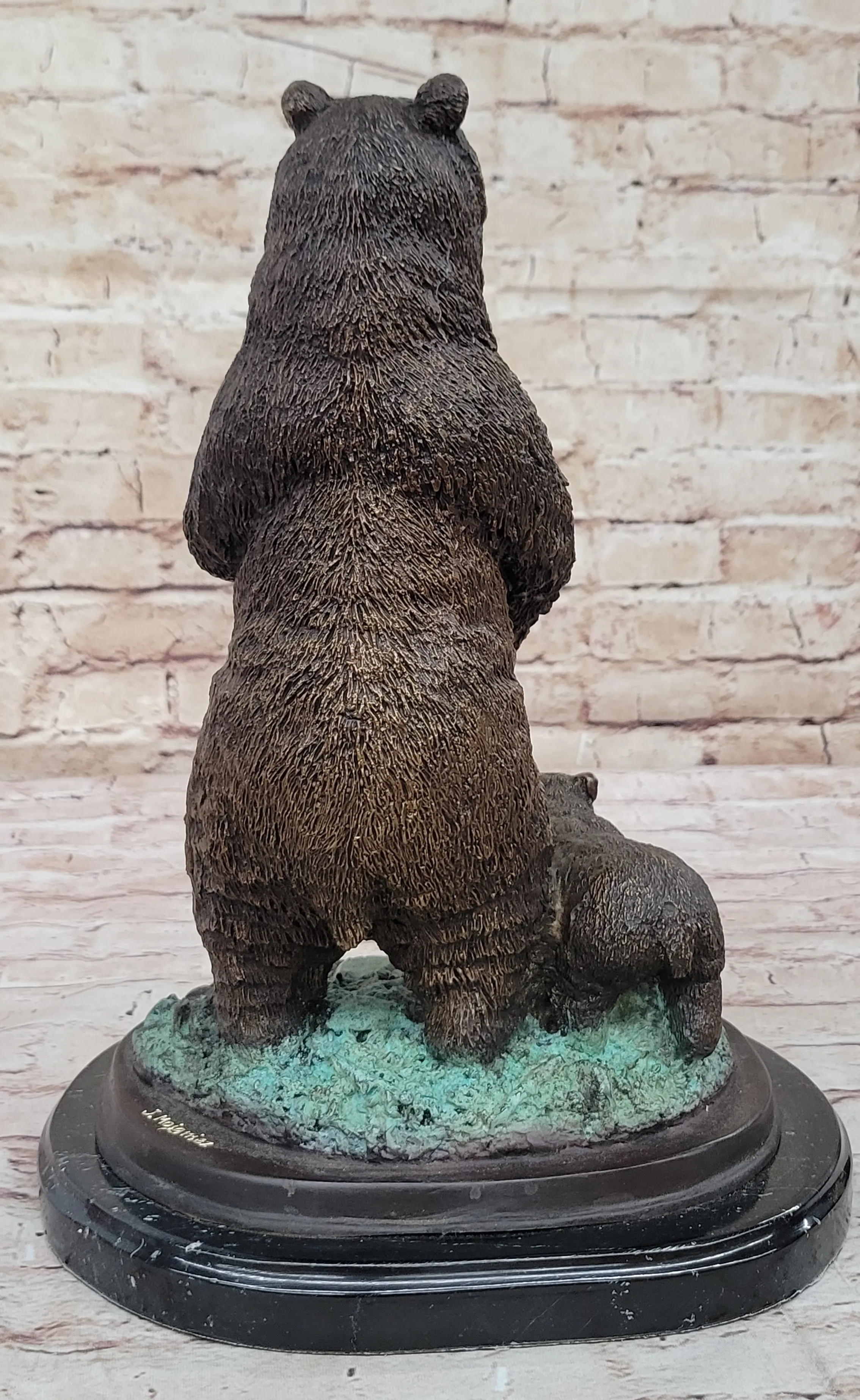 Handcrafted bronze sculpture SALE Deco Art Bear Vienna Tall * Hot Cast Figurine