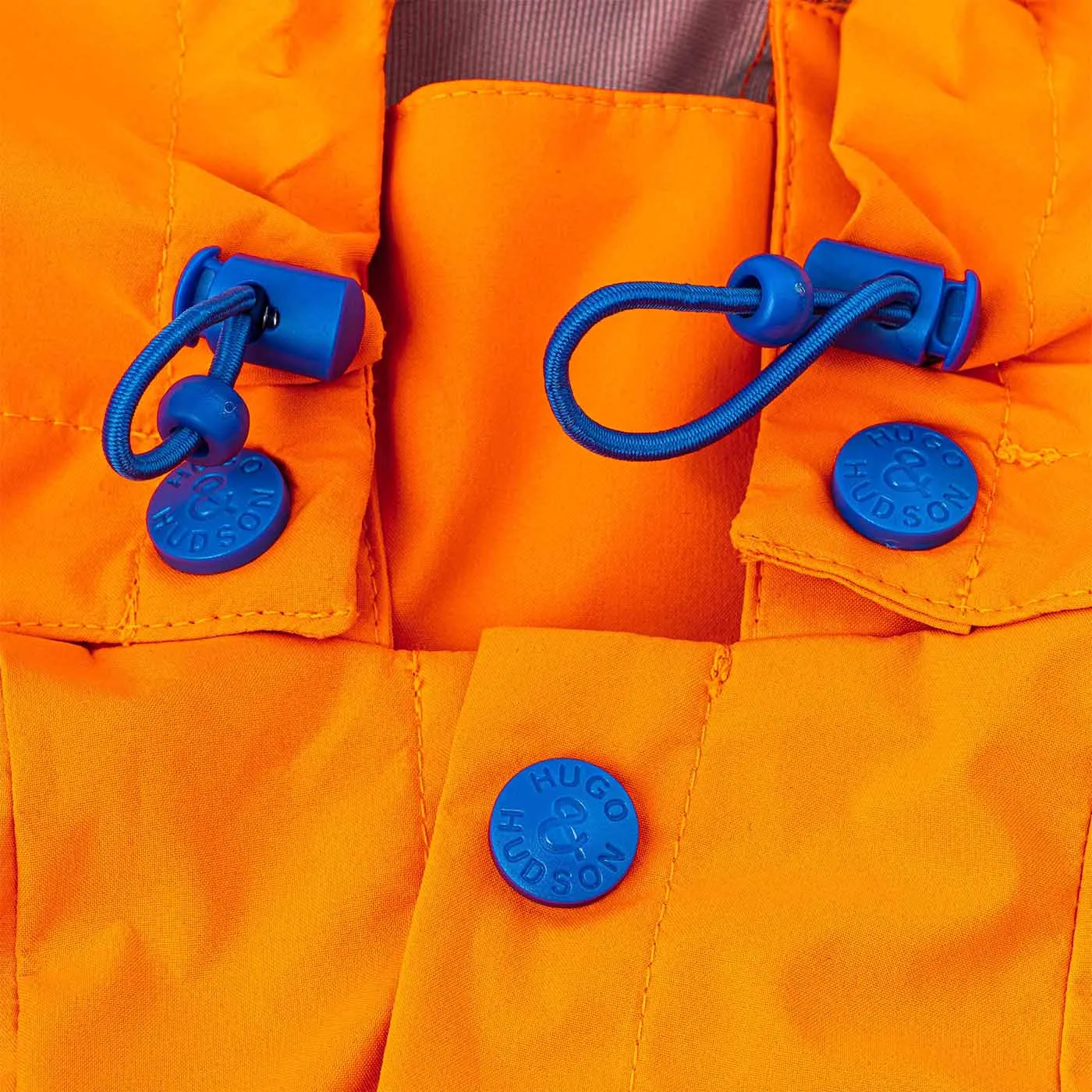 Hugo & Hudson Orange Reflective Hooded Dog Overalls