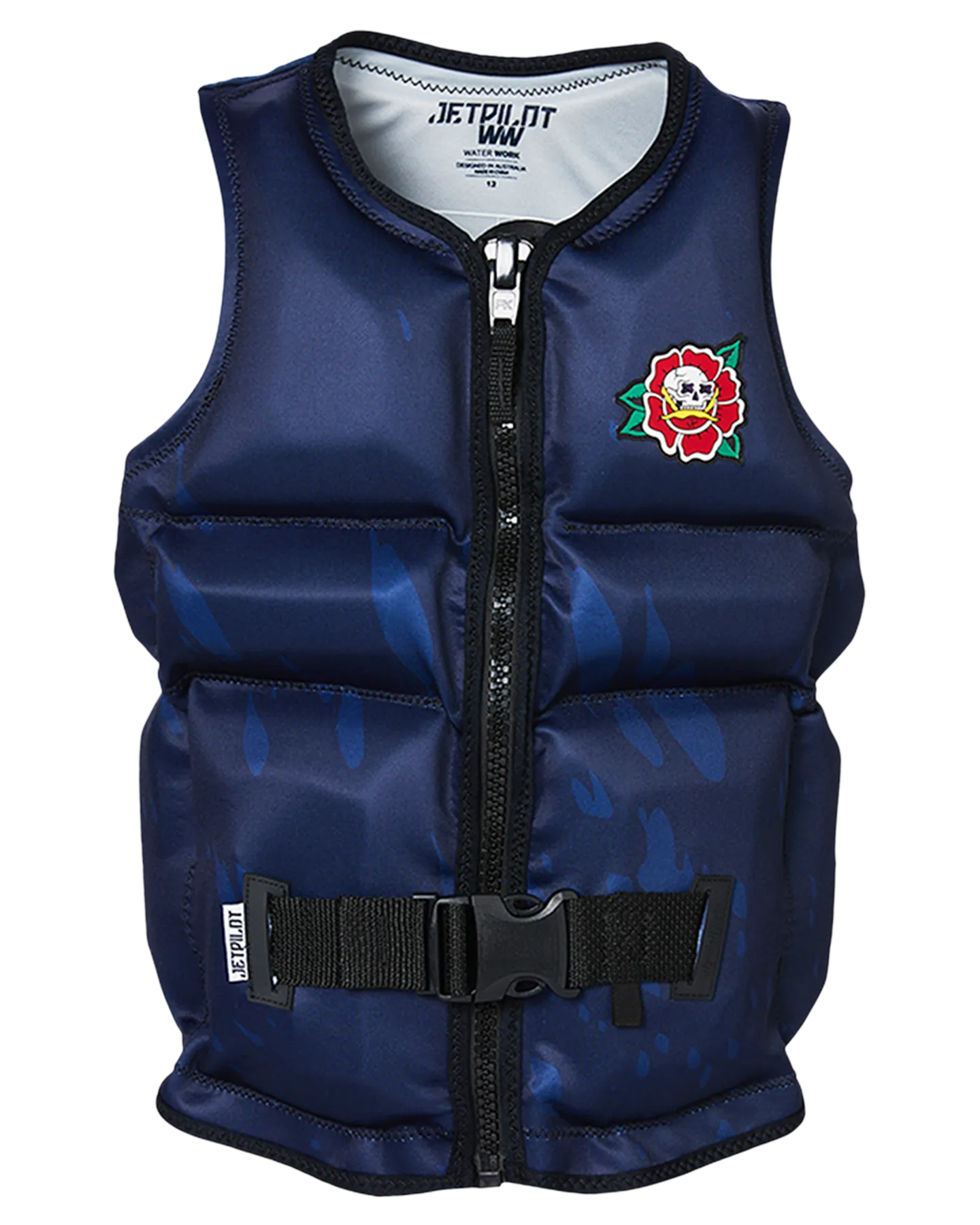 Jetpilot X1 Boys Youth Neo Vest Sub - Navy - 2023