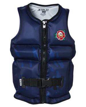 Jetpilot X1 Boys Youth Neo Vest Sub - Navy - 2023