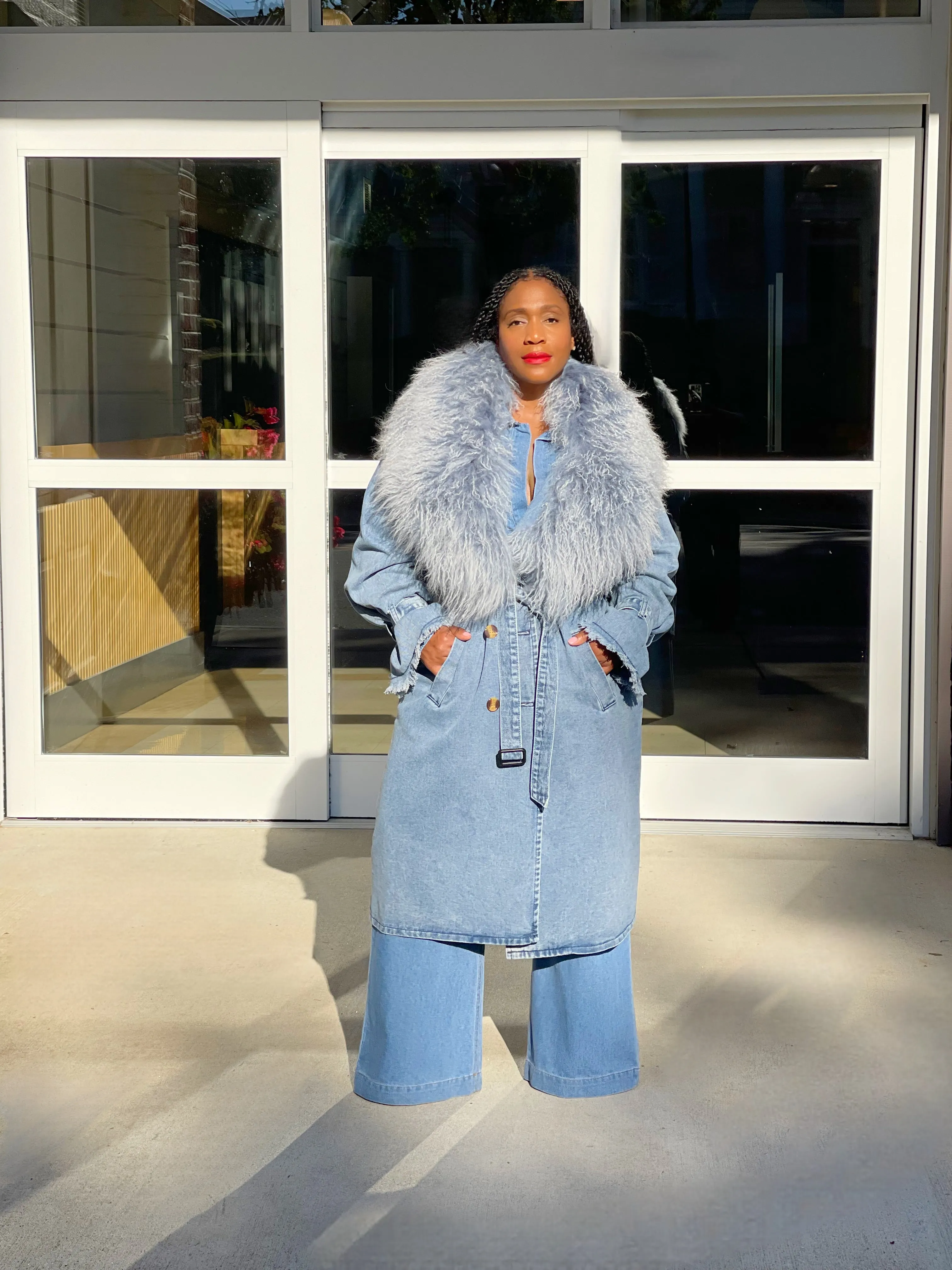 Kena Denim Trench