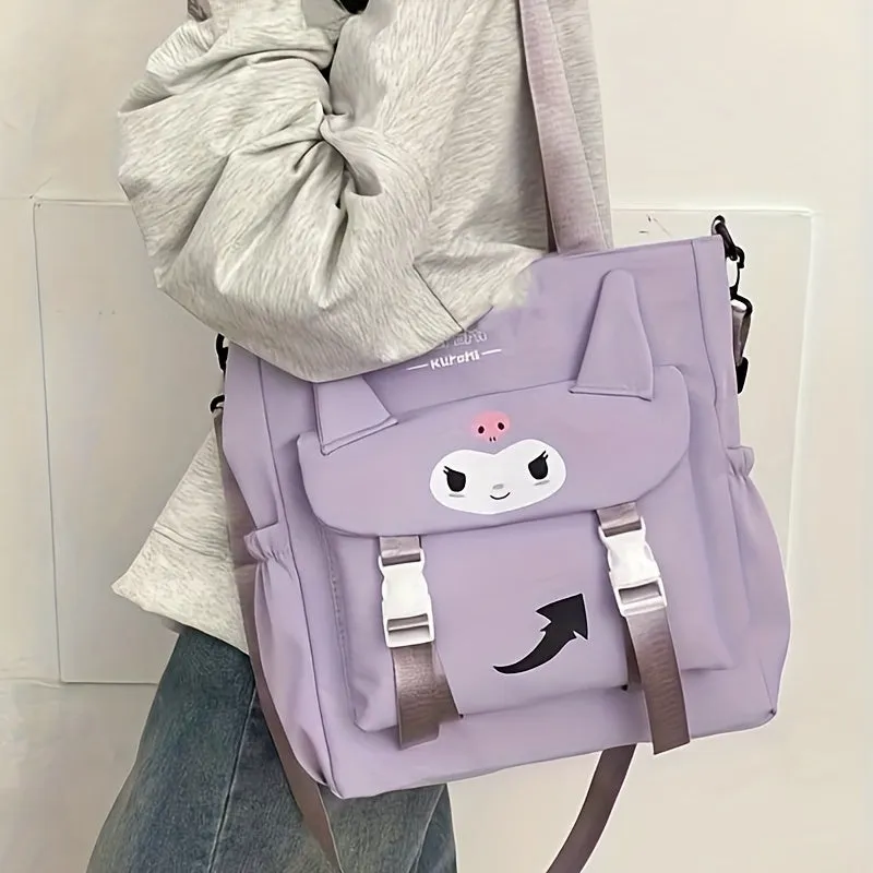 Kuromis Large Capacity Charm - Fashionable & Portable Crossbody Tote Bag with Adorable Cartoon Design, Perfect Cute Shoulder Bag for Everyday Style