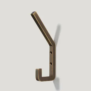 LEVI Square Hook - Antique Brass