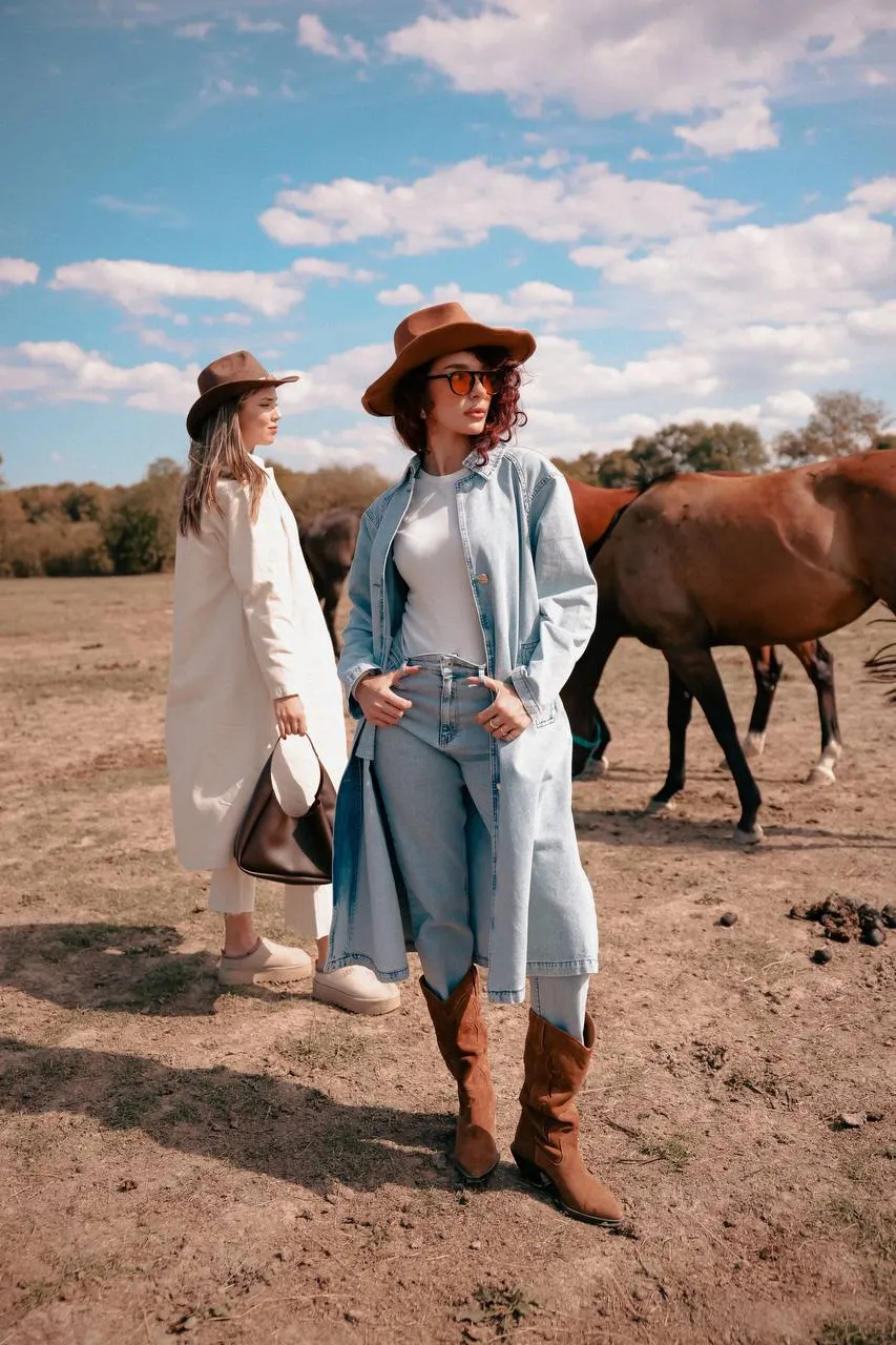 Marisa Denim Coat with Side Pockets