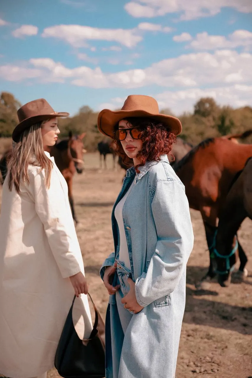 Marisa Denim Coat with Side Pockets