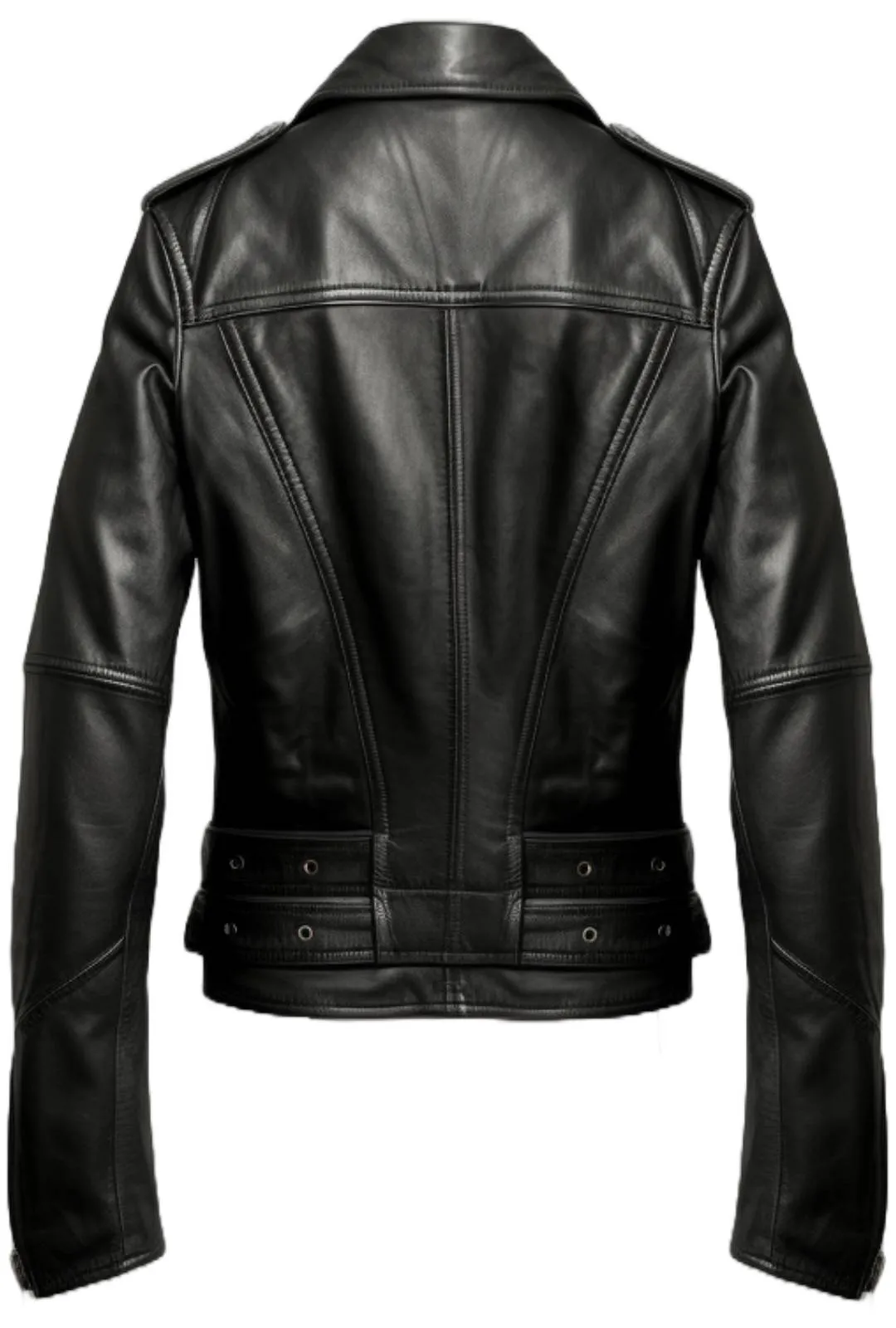 Men Black Leather Biker Jacket - Biker Leather Jacket