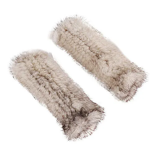 Mink fur half-finger gloves warm fur winter ladies cute all-match fingerless wristbands