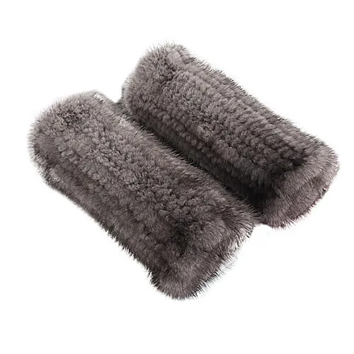 Mink fur half-finger gloves warm fur winter ladies cute all-match fingerless wristbands