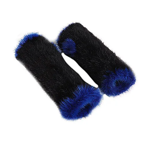 Mink fur half-finger gloves warm fur winter ladies cute all-match fingerless wristbands