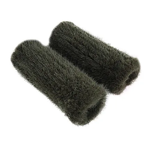 Mink fur half-finger gloves warm fur winter ladies cute all-match fingerless wristbands