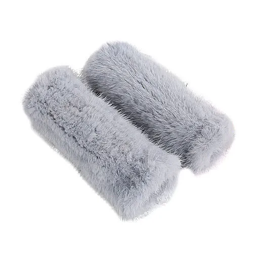 Mink fur half-finger gloves warm fur winter ladies cute all-match fingerless wristbands