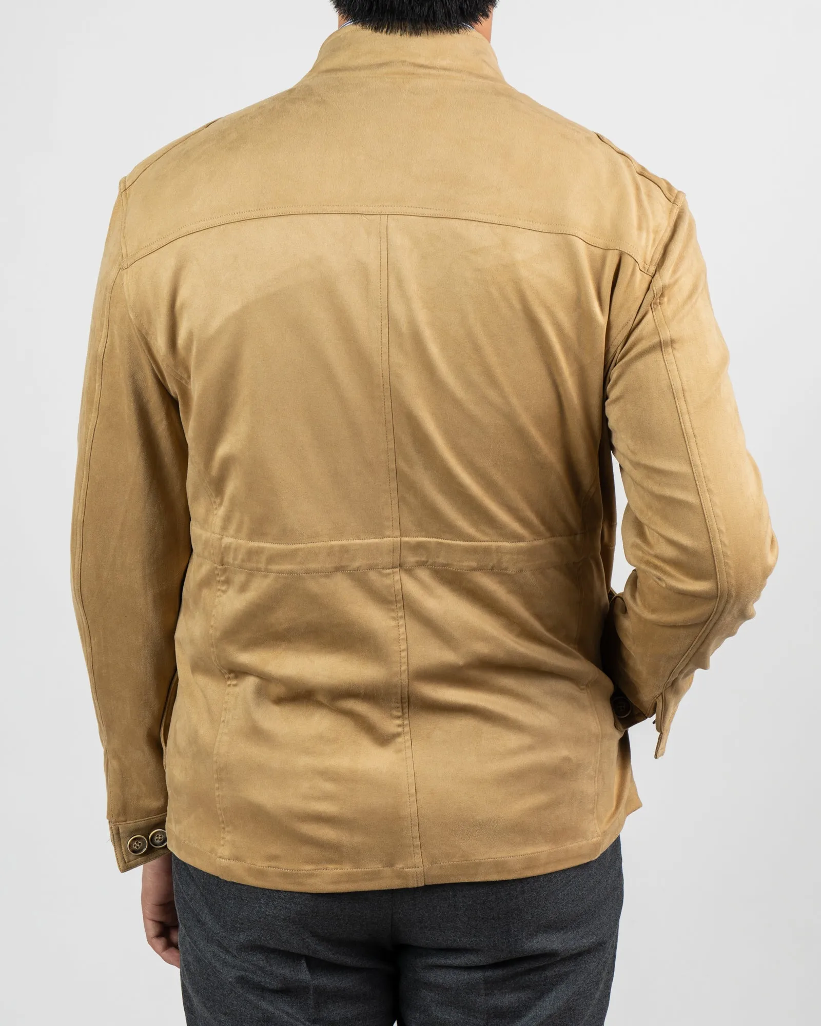 RC Stretch Ultrasuede Tan Safari Jacket