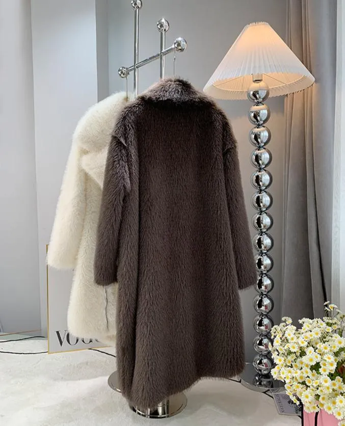 Sierra Longline Faux Fur Coat