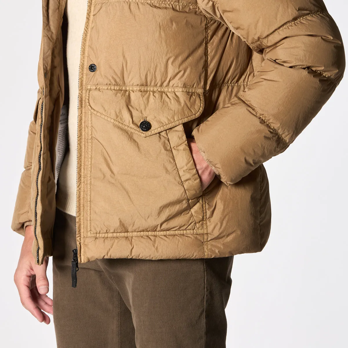 STONE ISLAND DOWN JACKETS 811540723 V0094 KHAKI